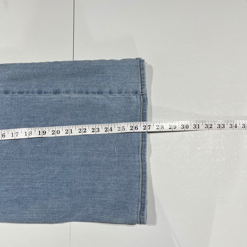 Rag & Bone Serena High-Rise Crop Wide Leg Jeans Light Wash Blue Denim Womens 29 - Picture 7 of 13